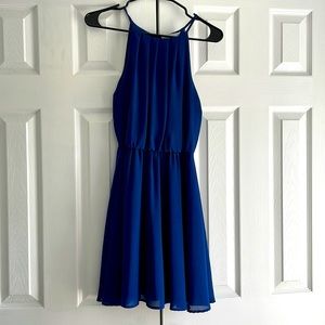 Blue dress perfect as wedding guest
